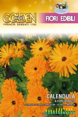 画像: エディブルフラワー・カレンデュラ-CALENDULA a fiori arancio【固定種】
