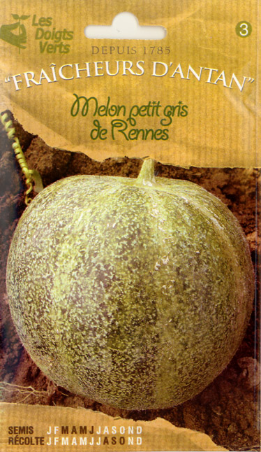 画像1: フレンチメロン・Melon petit gris de Rennes【固定種】