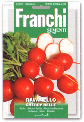 イタリアfranchi社 イタリア野菜の種 ラディッシュ Cherry Belle